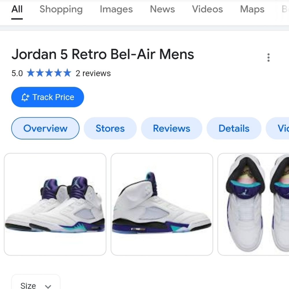 Jordan 5 retro Bel Air